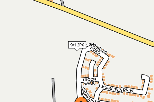 KA1 2PX map - OS OpenMap – Local (Ordnance Survey) KA1 2PX map - OS OpenMap – Local (Ordnance Survey)