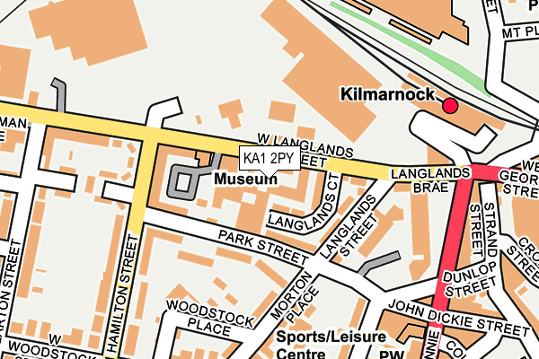 KA1 2PY map - OS OpenMap – Local (Ordnance Survey) KA1 2PY map - OS OpenMap – Local (Ordnance Survey)