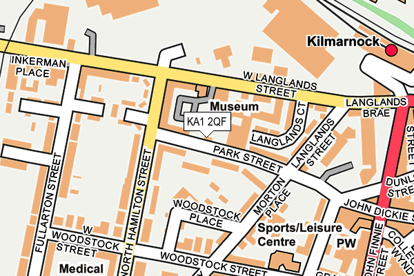 KA1 2QF map - OS OpenMap – Local (Ordnance Survey) KA1 2QF map - OS OpenMap – Local (Ordnance Survey)