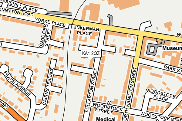 KA1 2QZ map - OS OpenMap – Local (Ordnance Survey) KA1 2QZ map - OS OpenMap – Local (Ordnance Survey)