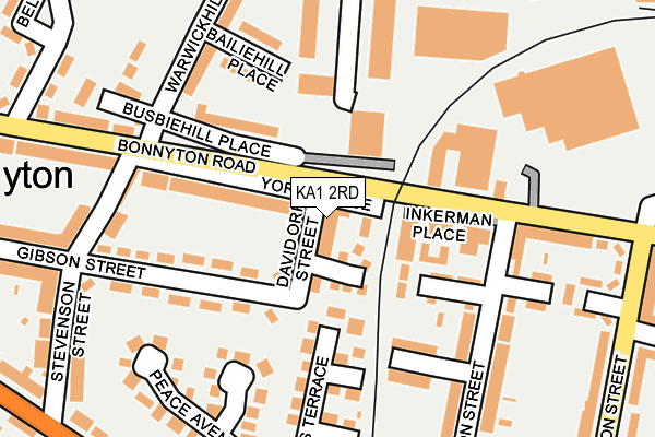 KA1 2RD map - OS OpenMap – Local (Ordnance Survey) KA1 2RD map - OS OpenMap – Local (Ordnance Survey)