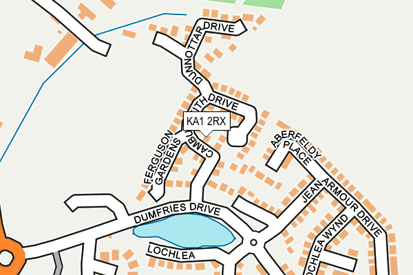 KA1 2RX map - OS OpenMap – Local (Ordnance Survey) KA1 2RX map - OS OpenMap – Local (Ordnance Survey)