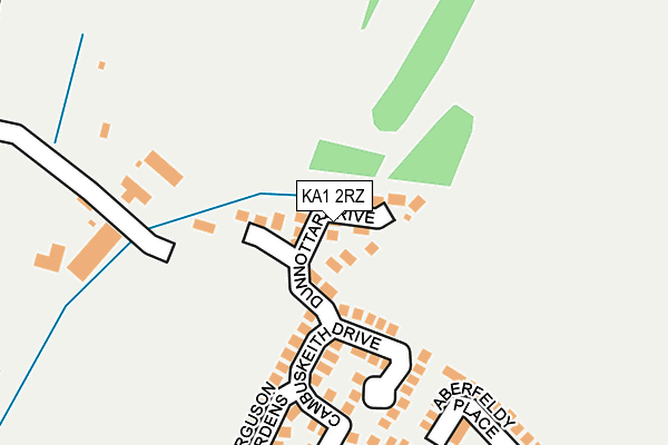 KA1 2RZ map - OS OpenMap – Local (Ordnance Survey) KA1 2RZ map - OS OpenMap – Local (Ordnance Survey)