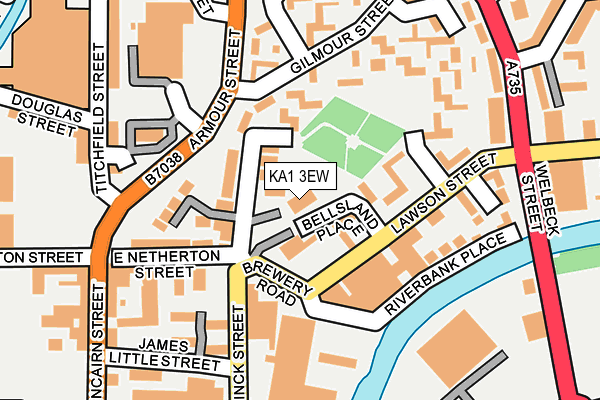 KA1 3EW map - OS OpenMap – Local (Ordnance Survey) KA1 3EW map - OS OpenMap – Local (Ordnance Survey)
