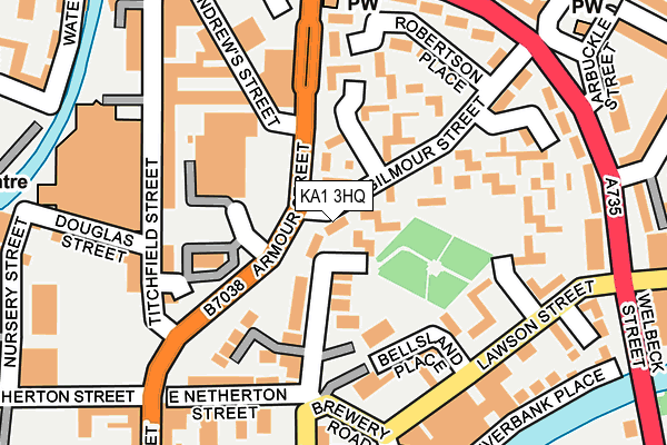 KA1 3HQ map - OS OpenMap – Local (Ordnance Survey) KA1 3HQ map - OS OpenMap – Local (Ordnance Survey)