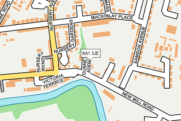 KA1 3JE map - OS OpenMap – Local (Ordnance Survey) KA1 3JE map - OS OpenMap – Local (Ordnance Survey)