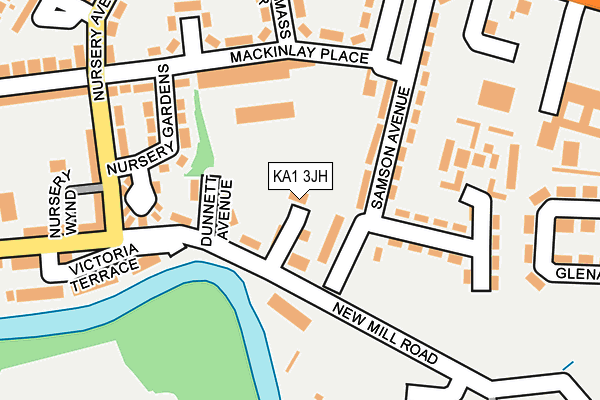 KA1 3JH map - OS OpenMap – Local (Ordnance Survey) KA1 3JH map - OS OpenMap – Local (Ordnance Survey)