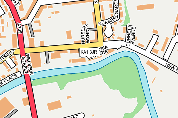 KA1 3JR map - OS OpenMap – Local (Ordnance Survey) KA1 3JR map - OS OpenMap – Local (Ordnance Survey)