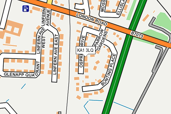 KA1 3LQ map - OS OpenMap – Local (Ordnance Survey) KA1 3LQ map - OS OpenMap – Local (Ordnance Survey)