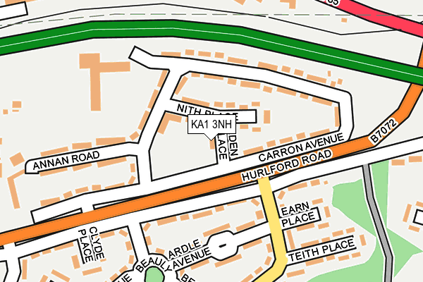 KA1 3NH map - OS OpenMap – Local (Ordnance Survey) KA1 3NH map - OS OpenMap – Local (Ordnance Survey)