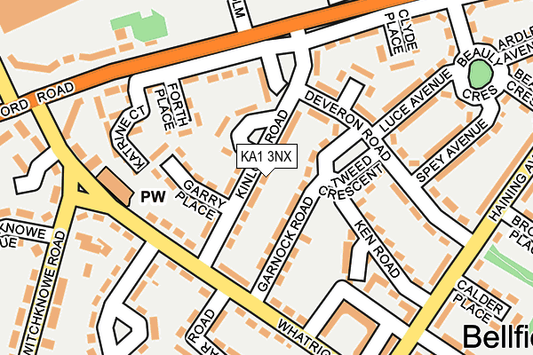 KA1 3NX map - OS OpenMap – Local (Ordnance Survey) KA1 3NX map - OS OpenMap – Local (Ordnance Survey)