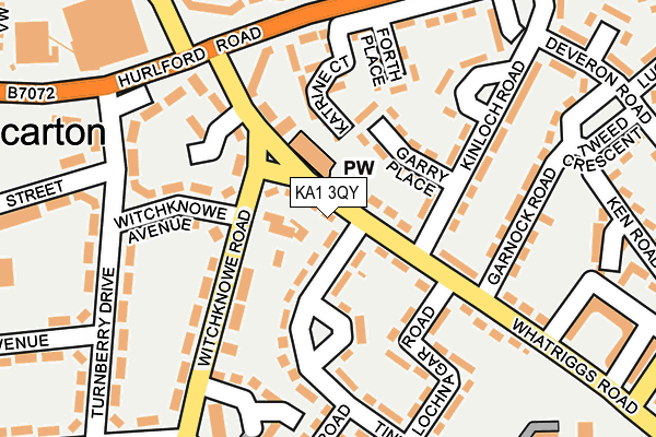 KA1 3QY map - OS OpenMap – Local (Ordnance Survey) KA1 3QY map - OS OpenMap – Local (Ordnance Survey)