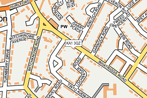 KA1 3QZ map - OS OpenMap – Local (Ordnance Survey) KA1 3QZ map - OS OpenMap – Local (Ordnance Survey)