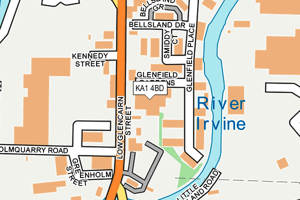 KA1 4BD map - OS OpenMap – Local (Ordnance Survey) KA1 4BD map - OS OpenMap – Local (Ordnance Survey)