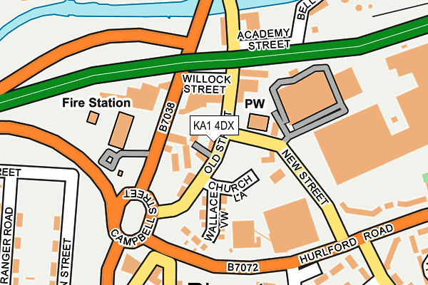 KA1 4DX map - OS OpenMap – Local (Ordnance Survey) KA1 4DX map - OS OpenMap – Local (Ordnance Survey)
