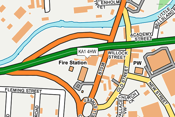 KA1 4HW map - OS OpenMap – Local (Ordnance Survey) KA1 4HW map - OS OpenMap – Local (Ordnance Survey)