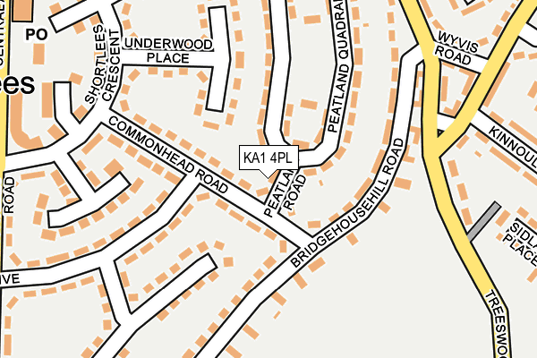 KA1 4PL map - OS OpenMap – Local (Ordnance Survey) KA1 4PL map - OS OpenMap – Local (Ordnance Survey)