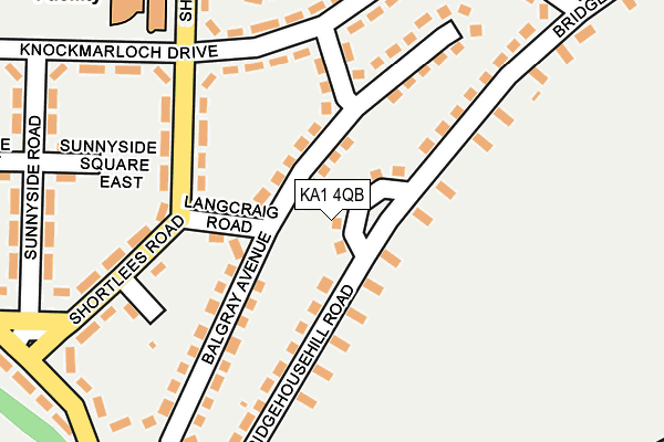 KA1 4QB map - OS OpenMap – Local (Ordnance Survey) KA1 4QB map - OS OpenMap – Local (Ordnance Survey)