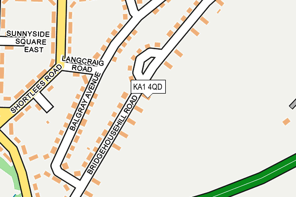 KA1 4QD map - OS OpenMap – Local (Ordnance Survey) KA1 4QD map - OS OpenMap – Local (Ordnance Survey)