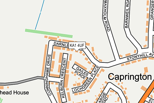KA1 4UF map - OS OpenMap – Local (Ordnance Survey) KA1 4UF map - OS OpenMap – Local (Ordnance Survey)