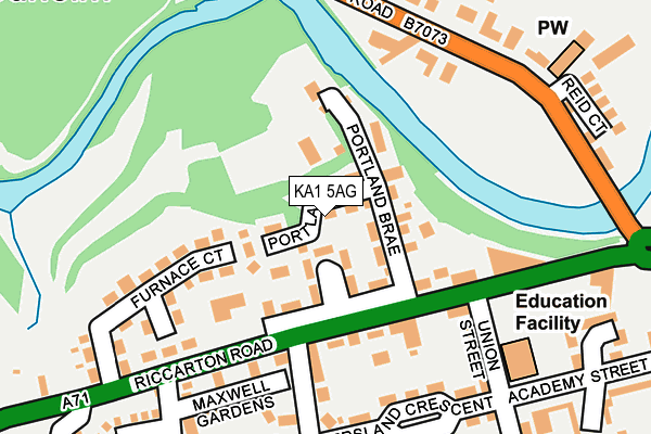 KA1 5AG map - OS OpenMap – Local (Ordnance Survey) KA1 5AG map - OS OpenMap – Local (Ordnance Survey)