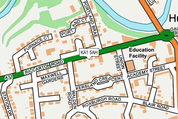 KA1 5AH map - OS OpenMap – Local (Ordnance Survey) KA1 5AH map - OS OpenMap – Local (Ordnance Survey)
