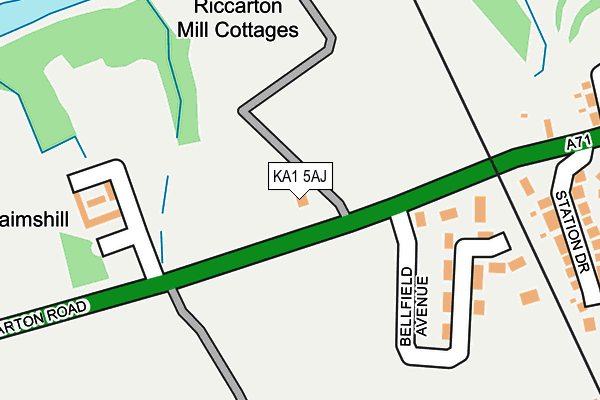 KA1 5AJ map - OS OpenMap – Local (Ordnance Survey) KA1 5AJ map - OS OpenMap – Local (Ordnance Survey)