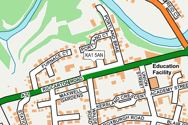KA1 5AN map - OS OpenMap – Local (Ordnance Survey) KA1 5AN map - OS OpenMap – Local (Ordnance Survey)