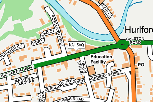 KA1 5AQ map - OS OpenMap – Local (Ordnance Survey) KA1 5AQ map - OS OpenMap – Local (Ordnance Survey)
