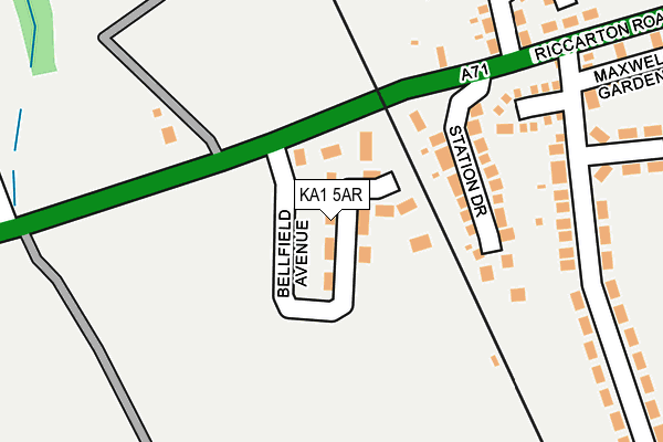 KA1 5AR map - OS OpenMap – Local (Ordnance Survey) KA1 5AR map - OS OpenMap – Local (Ordnance Survey)