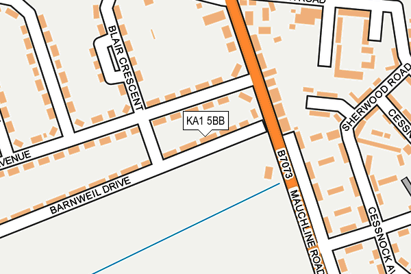 KA1 5BB map - OS OpenMap – Local (Ordnance Survey) KA1 5BB map - OS OpenMap – Local (Ordnance Survey)