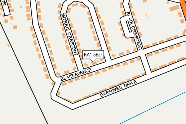 KA1 5BD map - OS OpenMap – Local (Ordnance Survey) KA1 5BD map - OS OpenMap – Local (Ordnance Survey)
