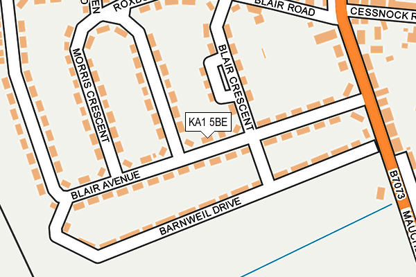 KA1 5BE map - OS OpenMap – Local (Ordnance Survey) KA1 5BE map - OS OpenMap – Local (Ordnance Survey)