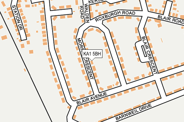 KA1 5BH map - OS OpenMap – Local (Ordnance Survey) KA1 5BH map - OS OpenMap – Local (Ordnance Survey)