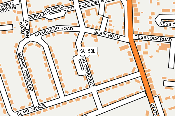 KA1 5BL map - OS OpenMap – Local (Ordnance Survey) KA1 5BL map - OS OpenMap – Local (Ordnance Survey)