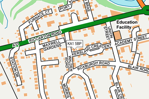 KA1 5BP map - OS OpenMap – Local (Ordnance Survey) KA1 5BP map - OS OpenMap – Local (Ordnance Survey)