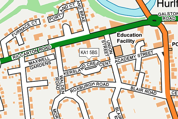KA1 5BS map - OS OpenMap – Local (Ordnance Survey) KA1 5BS map - OS OpenMap – Local (Ordnance Survey)