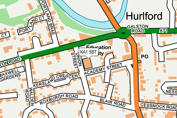KA1 5BT map - OS OpenMap – Local (Ordnance Survey) KA1 5BT map - OS OpenMap – Local (Ordnance Survey)