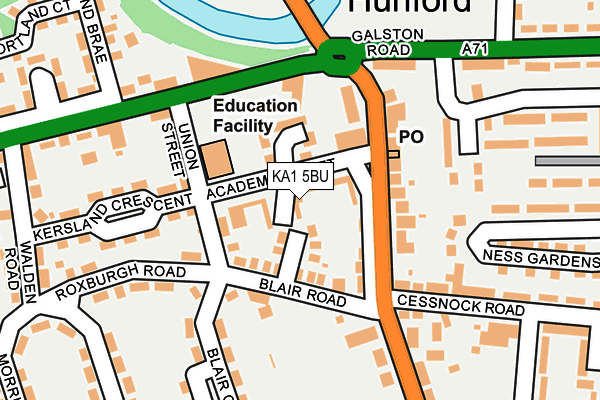KA1 5BU map - OS OpenMap – Local (Ordnance Survey) KA1 5BU map - OS OpenMap – Local (Ordnance Survey)