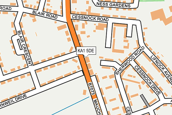 KA1 5DE map - OS OpenMap – Local (Ordnance Survey) KA1 5DE map - OS OpenMap – Local (Ordnance Survey)