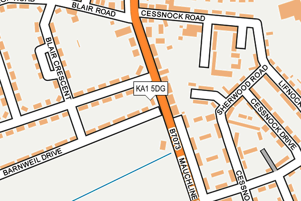 KA1 5DG map - OS OpenMap – Local (Ordnance Survey) KA1 5DG map - OS OpenMap – Local (Ordnance Survey)