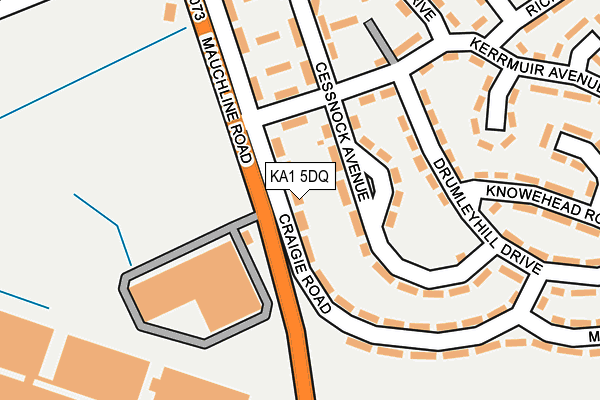 KA1 5DQ map - OS OpenMap – Local (Ordnance Survey) KA1 5DQ map - OS OpenMap – Local (Ordnance Survey)
