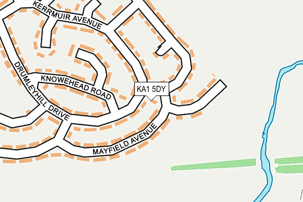 KA1 5DY map - OS OpenMap – Local (Ordnance Survey) KA1 5DY map - OS OpenMap – Local (Ordnance Survey)