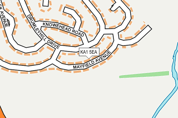 KA1 5EA map - OS OpenMap – Local (Ordnance Survey) KA1 5EA map - OS OpenMap – Local (Ordnance Survey)