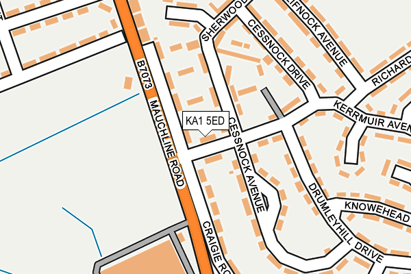 KA1 5ED map - OS OpenMap – Local (Ordnance Survey) KA1 5ED map - OS OpenMap – Local (Ordnance Survey)