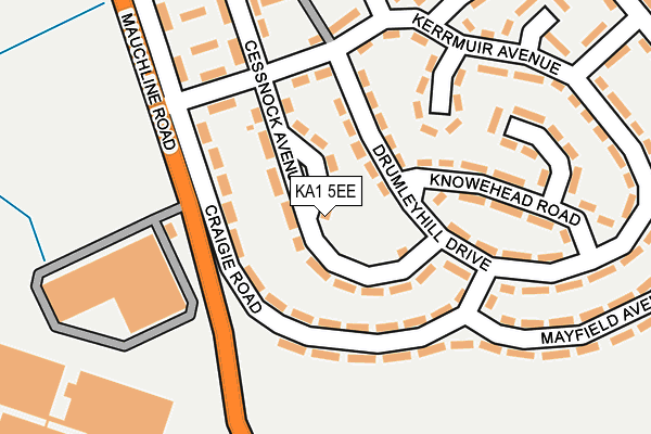 KA1 5EE map - OS OpenMap – Local (Ordnance Survey) KA1 5EE map - OS OpenMap – Local (Ordnance Survey)