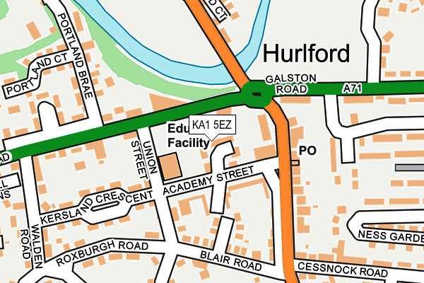 KA1 5EZ map - OS OpenMap – Local (Ordnance Survey) KA1 5EZ map - OS OpenMap – Local (Ordnance Survey)