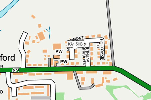 KA1 5HB map - OS OpenMap – Local (Ordnance Survey) KA1 5HB map - OS OpenMap – Local (Ordnance Survey)