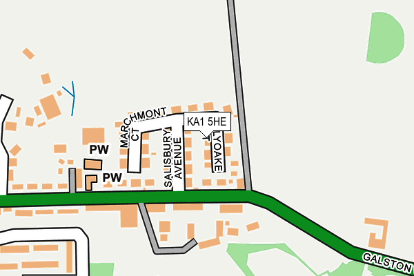 KA1 5HE map - OS OpenMap – Local (Ordnance Survey) KA1 5HE map - OS OpenMap – Local (Ordnance Survey)