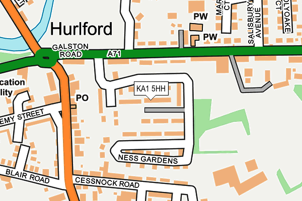 KA1 5HH map - OS OpenMap – Local (Ordnance Survey) KA1 5HH map - OS OpenMap – Local (Ordnance Survey)